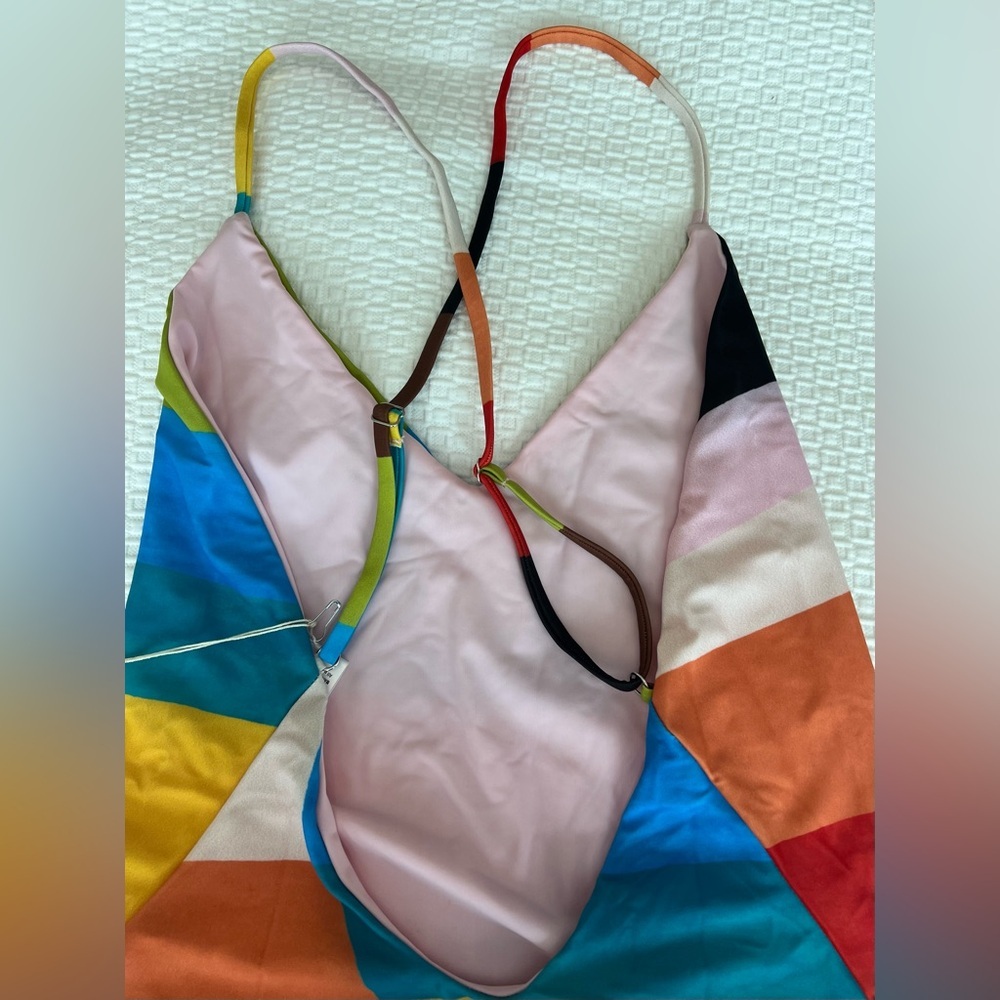 Mara Hoffman Multicolor Striped One-Piece Swimsuit - Picture 9 of 13